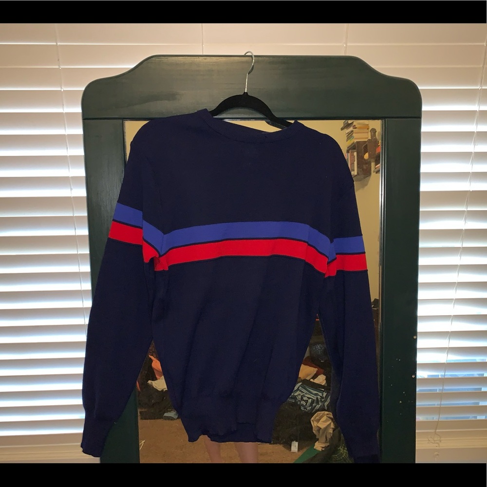 Wool blue sweater